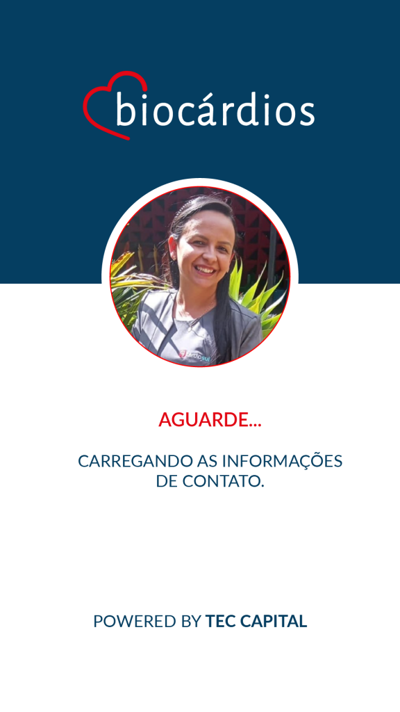 carregamento para salvar contato da elenice biocardios